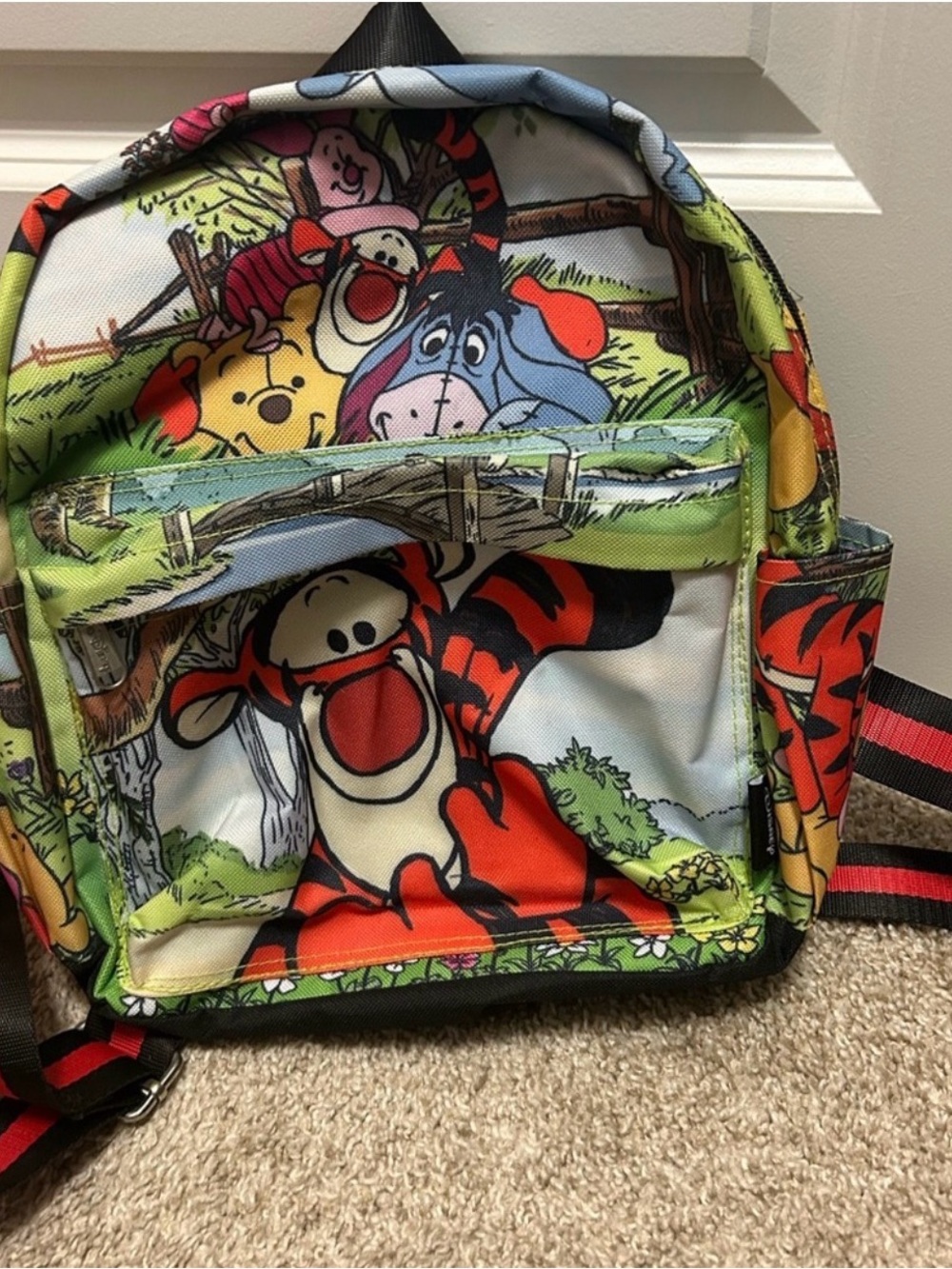 Winnie the Pooh Tigger & Friends Kids Backpack - Colorful Cartoon Print